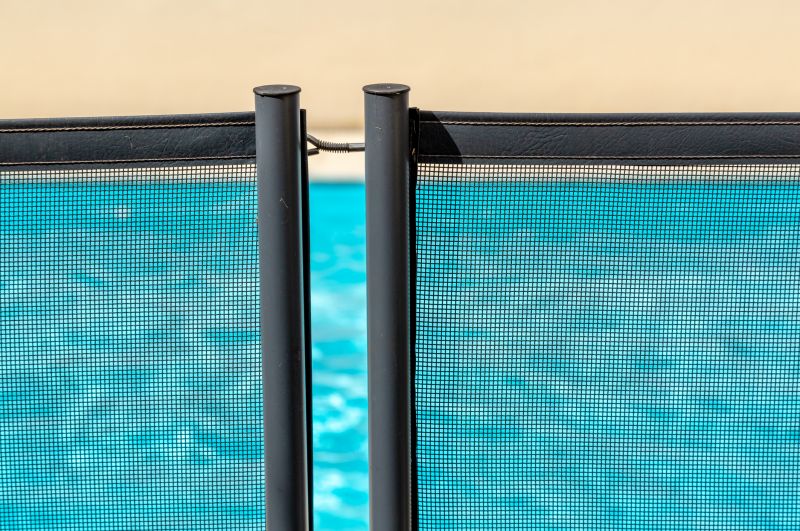 Mesh Pool Safety Fence in Residential Setting